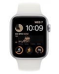 Смарт часовник Apple - Watch SE2, 44mm, Silver/White - 2t