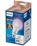 Смарт крушка Philips - Frosted, 18.5W LED, E27, A80, RGB, dimmer - 2t