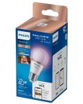 Смарт крушка Philips - Frosted, 4.9W LED, E27, P45, RGB, dimmer - 2t