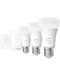 Смарт крушки Philips - HUE Get Started, 9.5W, E27, A60, 3 бpоя, dimmer - 1t