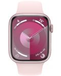 Смарт часовник Apple - Watch S9, 45mm, 1.9'', M/L, Light Pink Sport - 1t