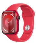 Смарт часовник Apple - Watch S9, Cellular, 41mm, Aluminum, M/L, Red - 1t