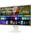 Смарт монитор LG - 32SR85U-W, 31.5'', 4K, UHD, 60Hz, 5ms, бял - 3t