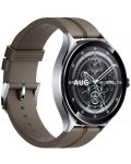 Смарт часовник Xiaomi - Watch 2 Pro Bluetooth, 1.43'', сребрист/кафяв - 4t