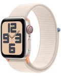 Смарт часовник Apple - Watch SE2 v2 Cellular, 40mm, Starlight Loop - 1t