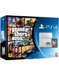 Sony PlayStation 4 (Glacier White) & Grand Theft Auto V Bundle - 1t
