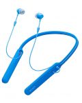 Слушалки с микрофон Sony WI-C400 - сини - 4t