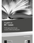 So geht's zu B1 - Lesen Prufungsvorbereitung Goethe-/OSD-Zertifikat B1 Lehrerhandbuch - 1t