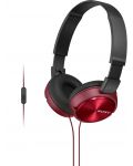 Слушалки с микрофон Sony MDR-ZX310AP - червени - 1t