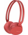 Слушалки Sony WH-CH400 - червени - 1t