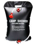 Соларен къмпинг душ Maxima - Camp Shower, 20 l, черен - 1t