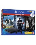 PlayStation 4 Slim 1TB - Hits Bundle + Horizon Zero Dawn + Uncharted 4: A Thief's End + The Last Of Us - 2t