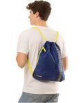 Спортна торба Mitama - Синя, с подарък ключодържател - 3t