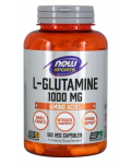 Sports L-Glutamine, 1000 mg, 120 капсули, Now - 1t