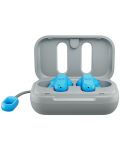 Спортни слушалки Skullcandy - Dime, TWS, сиви/сини - 3t