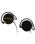 Спортни слушалки T'nB - Sport Clip, черни/жълти - 2t