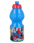 Бутилка за спорт Stor - Spiderman, 400 ml - 1t