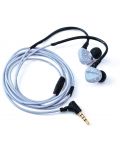 Спортни слушалки с микрофон Boompods - Sportpods Race, сини - 4t