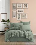 Спален комплект Via Bianco - Washed linen, зелен - 1t