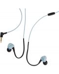 Спортни слушалки с микрофон Boompods - Sportpods Race, сини - 2t