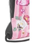 Спортна торба Mitama - Pink Flowers, с подарък ключодържател - 3t