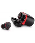 Спортни слушалки Philips - TAA7507BK/00, TWS, ANC, черни/червени - 1t