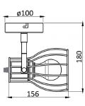 Спот Omnia - Tirion, IP20, E27, 1 x 40W, 220V, черен - 2t