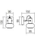 Спот Smarter - Matias 04-546, IP20, 240V, Е14, 1x28W, златист мат - 2t