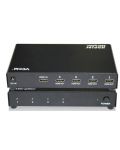 Сплитер VCom - DD414A, HDMI/ Multiplier 1x4, черен - 1t