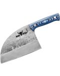 Сръбски нож на главния готвач Samura - Madbull Алмазан, 18 cm, синя дръжка - 1t