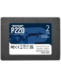 SSD памет Patriot - P220, 2TB, 2.5'',  SATA III - 1t