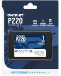 SSD памет Patriot - P220, 1TB, 2.5'', SATA III - 5t