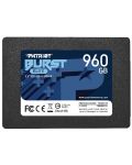 SSD памет Patriot - Burst Elite, 960GB, 2.5'', SATA III - 1t