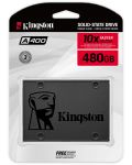 SSD памет Kingston - A400, 480GB, 2.5'', SATA III - 2t