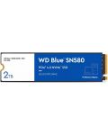 SSD памет Western Digital - Blue SN580, 2TB, M.2, PCIe - 1t