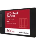 SSD памет Western Digital - Red SA500, 500GB, 2.5 '', SATA III - 2t