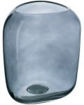 Стъклена ваза ADS - Тъмносиня, 17 x 15 x 20 cm - 3t