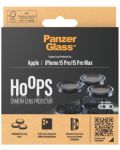 Стъклен протектор за камера PanzerGlass - Hoops , iPhone 15 Pro/Pro Max, син - 4t