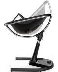 Mima Висок стол за хранене с черна рамка Moon – Royal Blue - 5t