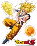 Стикери ABYstyle Animation: Dragon Ball Z - Goku & Vegeta - 2t