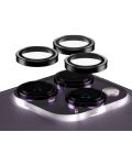 Стъклен протектор за камера PanzerGlass - Hoops, iPhone 14 Pro/Pro Max, черен - 2t