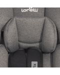 Столче за кола Lorelli - Lynx IsoFix, 0-36 kg, черно-сиво - 6t