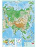 Стенна физикогеографска карта на Азия (1:10 000 000) - 1t