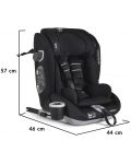 Стол за кола Cangaroo - Force, i-Size, IsoFix , 76-150 cm, черен - 10t