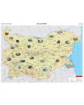 Защитени територии - стенна карта на България (1:360 000) - 1t