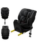 Столче за кола KinderKraft - I-Fix 360°, i-Size, 40-150 cm, Graphite Black - 3t