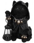 Статуетка Nemesis Now Adult: Gothic - Reaper's Feline Lantern, 18 cm - 1t