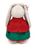 Плюшена играчка Budi Basa - Зайка Ми, със зелена поличка и червено палтенце, 32 cm - 4t