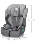 Столче за кола KinderKraft - Comfort Up, I-Size, 75-150 cm, сиво - 10t