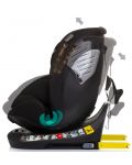 Столче за кола Chipolino - Supreme, 360°, IsoFix, i-Size, 40-150 cm, обсидиан - 6t